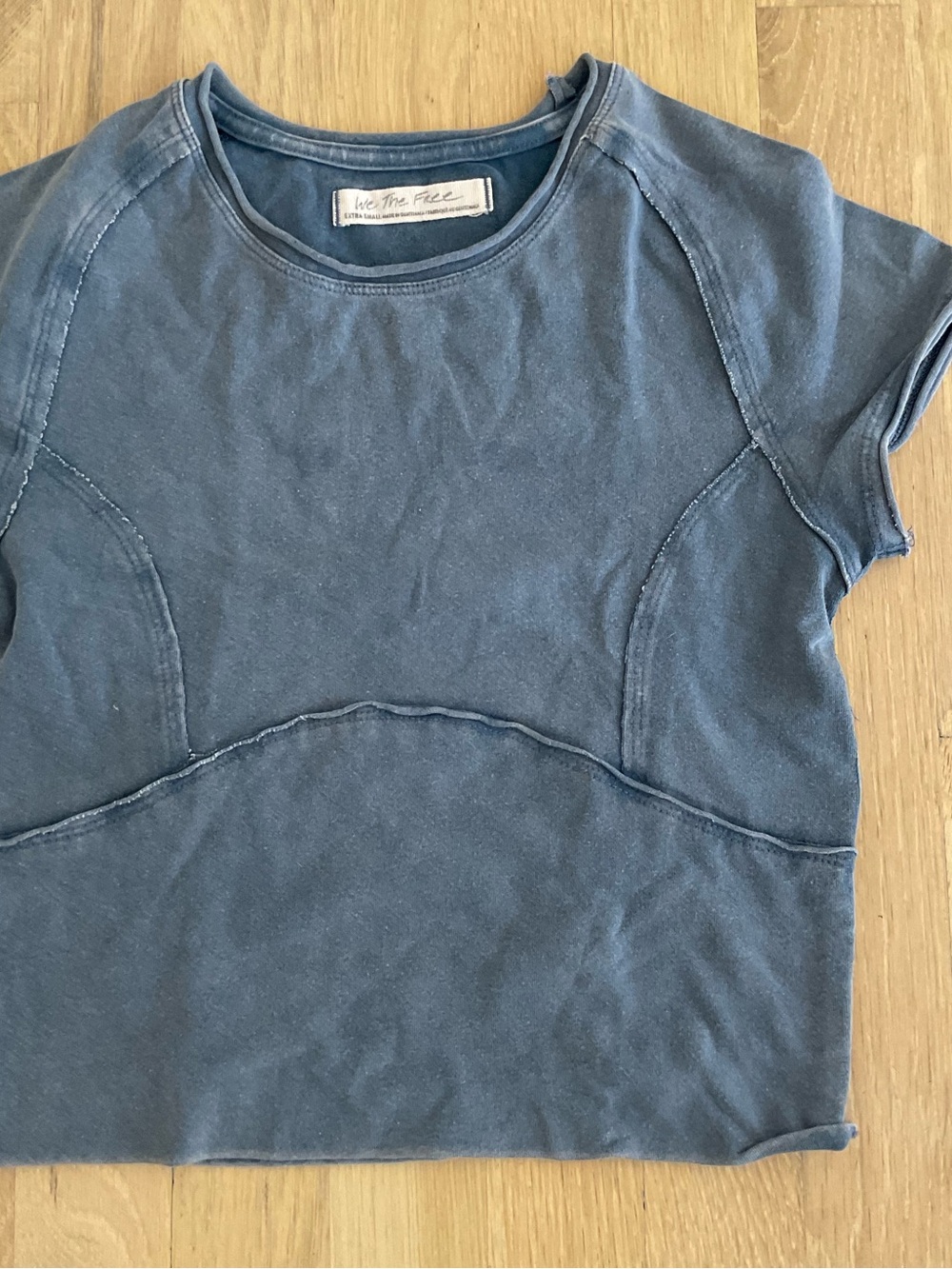 We The Free Slate Blue Short Sleeve Crew Tee